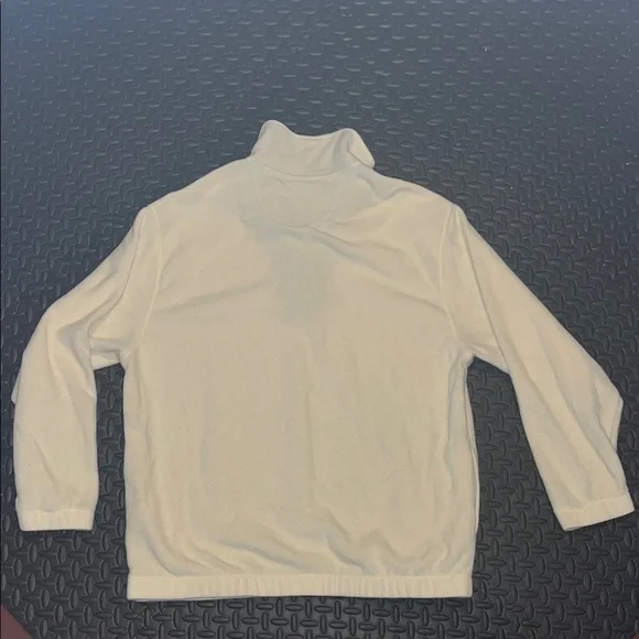 Ocean Pacific Fleece Pullover XL Quarter Zip Cream Sweater - Picture 4 of 4